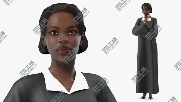 images/goods_img/20210312/Dark Skin Judge Woman Rigged 3D/1.jpg